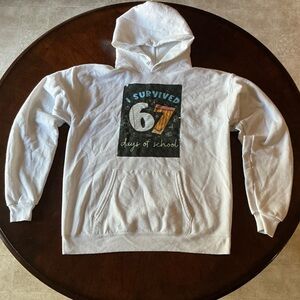 “I Survived 67 Days of School” - White Hoodie